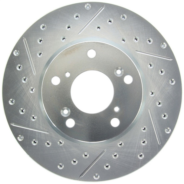 StopTech Select Sport 06-08 Honda Civic GX / 98-02 Accord V7 Slotted and Drilled Right Front Rotor - STOPTECH227.40036R