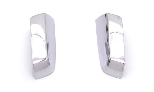 AVS 14-18 Chevy Silverado 1500 Upper Mirror Covers 2pc - Chrome - AVS687686