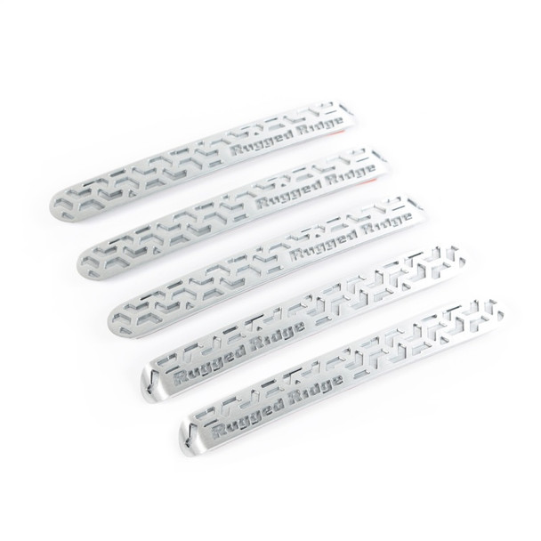 Rugged Ridge Elite Dr Hndle Insert Brushed Tread 4D 07-18 Jeep Wrangler JK - RUGGEDRIDGE13311.51