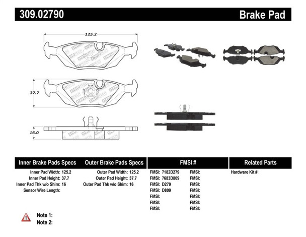 ST Sport Brake Pads