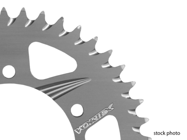 Vortex Racing Aluminum Rear Sprocket 530 44 Tooth- Silver - VORTEXRACING823-44