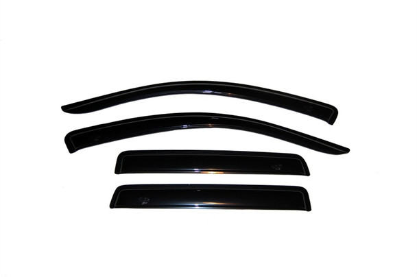 AVS 07-10 Mitsubishi Outlander Ventvisor Outside Mount Window Deflectors 4pc - Smoke - AVS94555