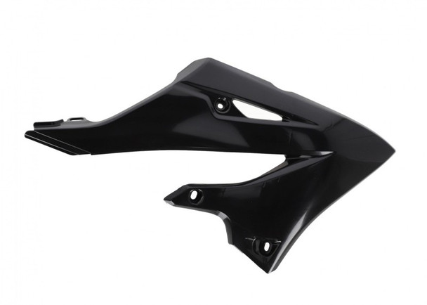Cycra 22+ Yamaha YZ125-250/X Replica Radiator Shrouds - Black - CYCRA1CYC-1786-12