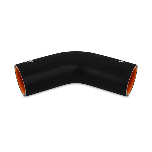 Mishimoto 4in. 45 Degree Silicone Coupler - Black - MISHIMOTOMMCP-4045BK
