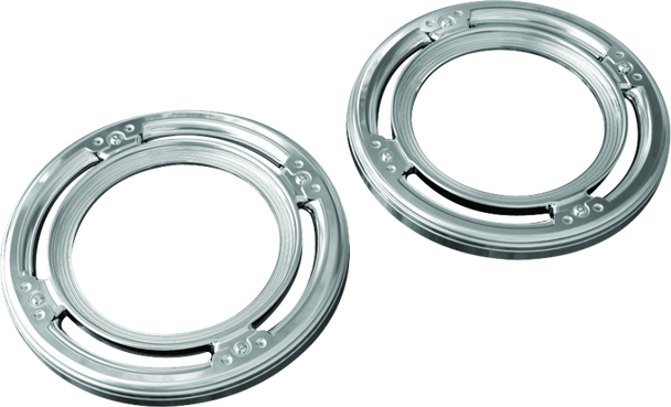 Kuryakyn Rear Speaker Accents For Harley-Davidson Chrome - KURYAKYN3792