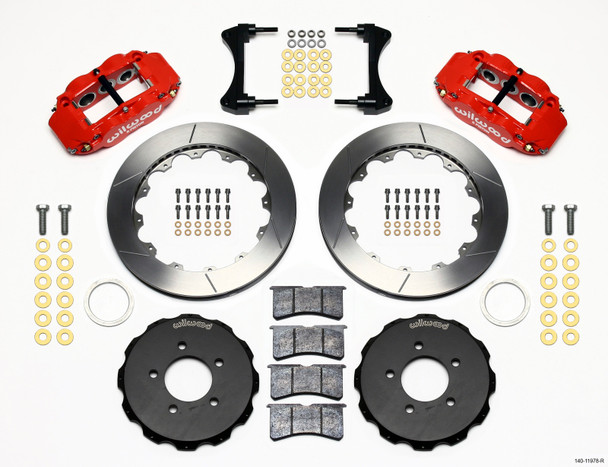 Wilwood Narrow Superlite 6R Front Hat Kit 12.88in Red 2006-Up Civic / CRZ - MSM-T-137782