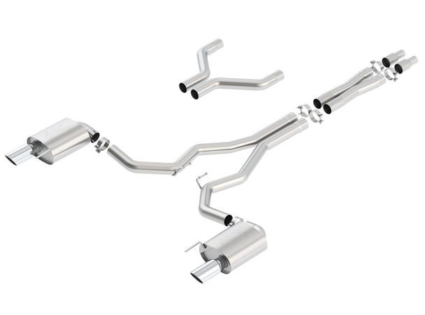 Borla Atak Cat-Back 15-17 Ford Mustang GT 5.0L V8 MT/AT 3in pipe 4in tip - MSM-T-4359484