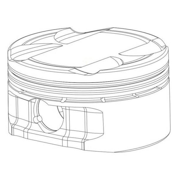 CP Piston & Ring Set Mitsubishi 4G63 2G/Evo 8/9 - Bore 85.5mm - Size +0.5mm - Stroke 94 - CR 8.5/9.0 - MSM-T-268995