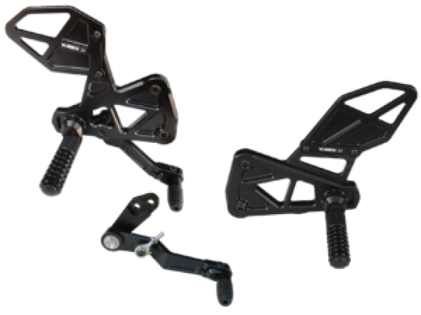 Vortex Racing Rearsets Replacement Rear- Black - MSM-T-756754