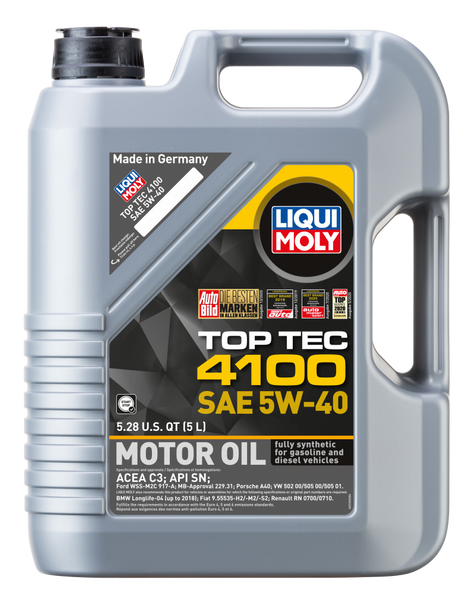 LIQUI MOLY 5L Top Tec 4100 Motor Oil SAE 5W40 - MSM-T-503549