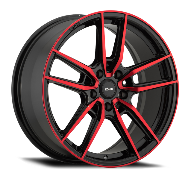 Konig Myth 19x8.5 5x114.3 ET40 Gloss Black w/ Red Tinted Clearcoat - MSM-T-463147