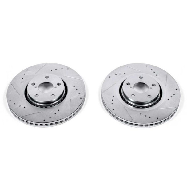 Power Stop 07-11 Lexus GS350 Front Evolution Drilled & Slotted Rotors - Pair - MSM-T-392261