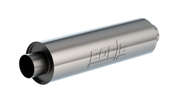 Borla Universal Muffler 6.75 X 24.00in LG. X 3.53 I.D. w/Nipples, Un-notched , OAL 29.00in - MSM-T-666596