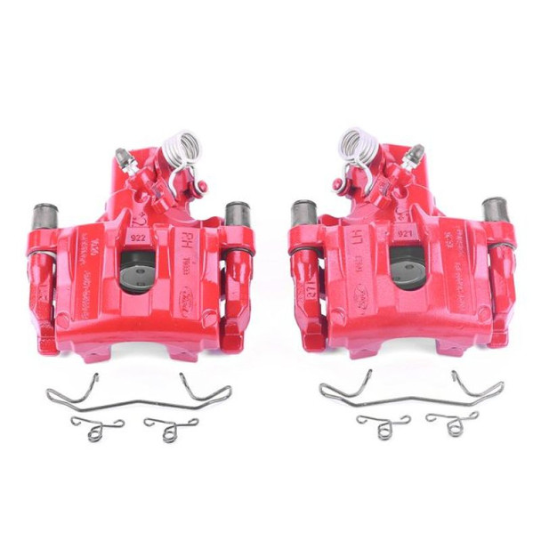 Power Stop 12-17 Ford Focus Rear Red Calipers w/Brackets - Pair - MSM-T-388442