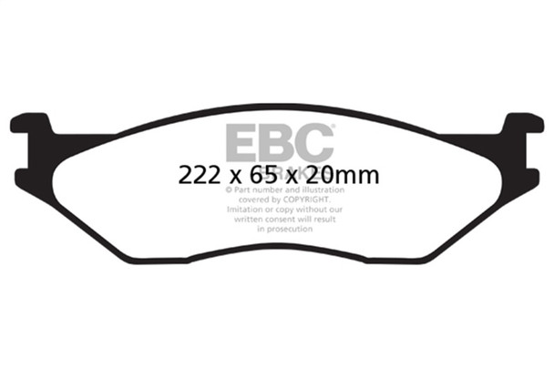 EBC 02-05 Ford Econoline E550 Yellowstuff Front Brake Pads - MSM-T-33294