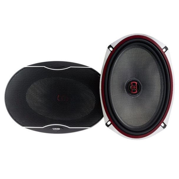 DS18 6x9in 160 Watts RMS 3 ohm 2-Way Coaxial Speakers And Component System w/ Fiberglass Cone - MSM-T-933234
