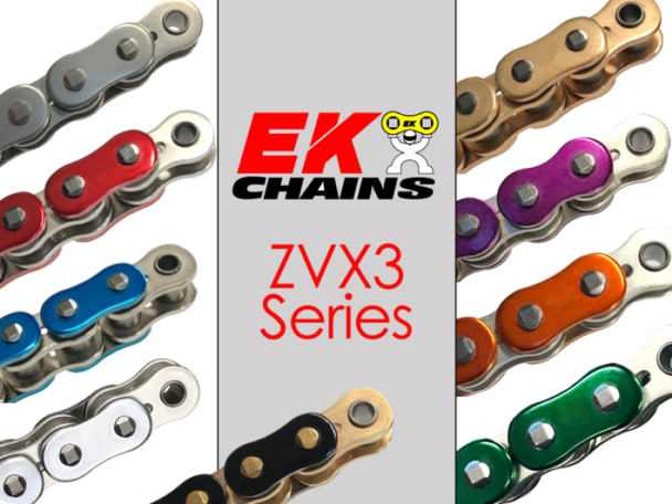 Vortex Racing EK 530 ZVX3 Rivet Master 120 Links- Metallic Blue - MSM-T-755358