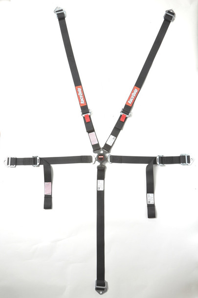 RaceQuip Black JR. CAMLOCK 5pt Seat Belt - MSM-T-375114