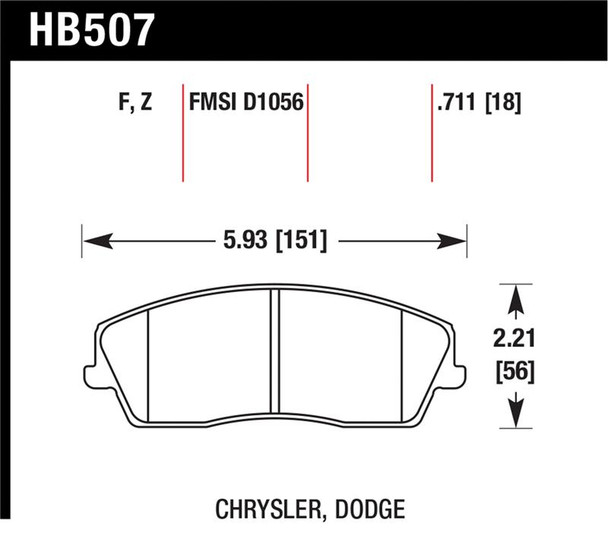 Hawk Performance Ceramic Street Brake Pads - MSM-T-237338