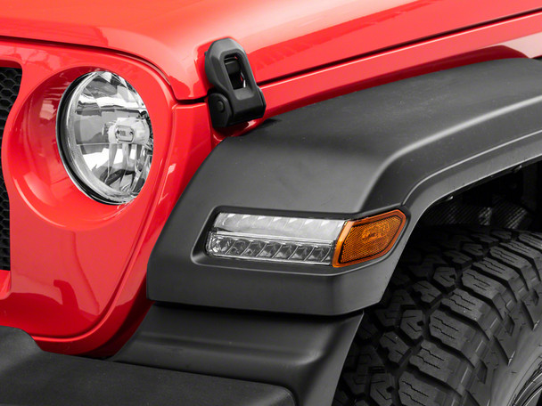 Raxiom 18-23 Jeep Wrangler JL Sport Axial Series Sequential LED Parking/Turn Signal Lights- Chrome - MSM-T-598097