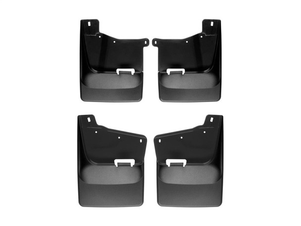 WeatherTech 20-24 Chevrolet Silverado 2500HD/3500HD w/o OE Splash Guards No Drill Mudflaps - Black - MSM-T-590547