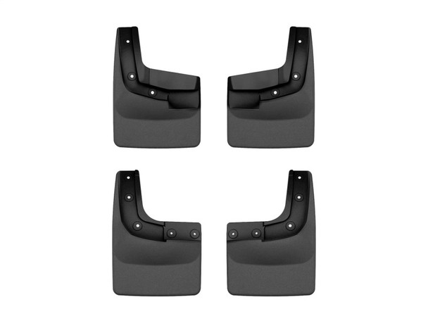 WeatherTech 2024 Ford Ranger (No Raptor) No Drill Front & Rear MudFlaps - Black - MSM-T-831972