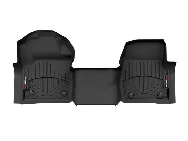 WeatherTech 23-24 Ford F-250/350/450/550 Over The Hump/Vinyl Floor Front FloorLiner - Black - MSM-T-795730