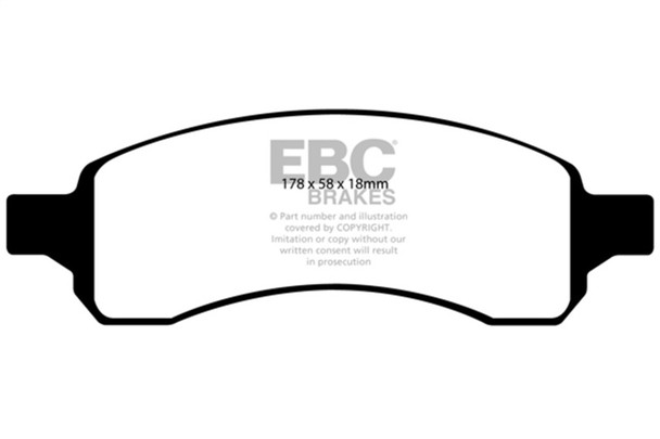 EBC 07+ Buick Enclave 3.6 Extra Duty Front Brake Pads - MSM-T-34905