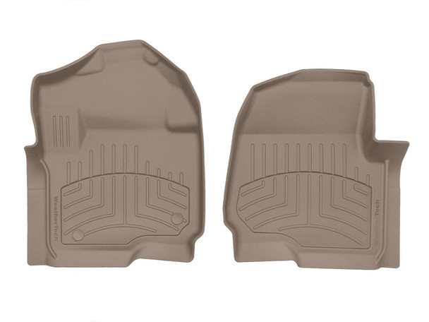 WeatherTech 2017+ Ford F-250/F-350/F-450/F-550 SuperCab/SuperCrew Front FloorLiner HP - Tan - MSM-T-201078