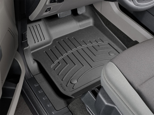WeatherTech 2015+ Ford F-150 SuperCrew / SuperCab Front FloorLiner HP - Black - MSM-T-201045