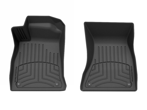 WeatherTech 17-24 Audi A4/S4/Allroad & 18-25 S5/A5 Front FloorLiner HP - Black - MSM-T-828725