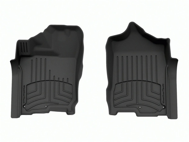 WeatherTech 17-23 Nissan Titan CC & 17-20 XD Crew Cab Front FloorLiner HP - Black - MSM-T-561788