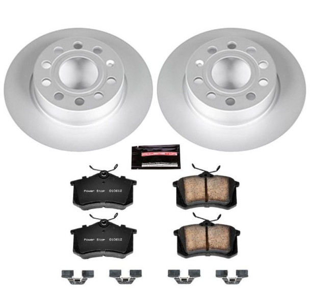 Power Stop 10-13 Audi A3 Rear Z23 Evolution Sport Coated Brake Kit - MSM-T-384281