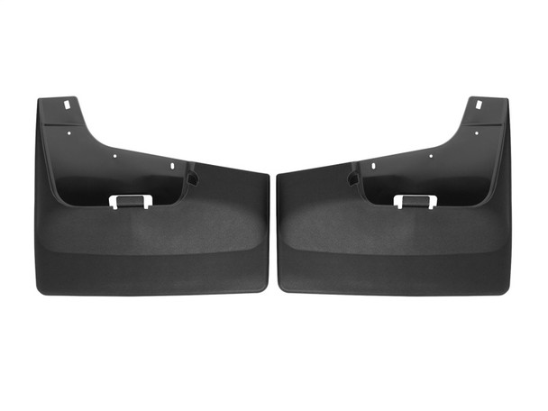 WeatherTech 20-24 Chevrolet Silverado 2500HD/3500HD Rear No Drill Mudflaps - Black - MSM-T-507399