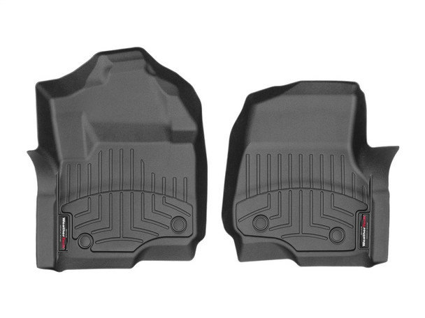 WeatherTech 2017 Ford Super Duty (Super Cab / Crew Cab) Front FloorLiners - Black - MSM-T-82112