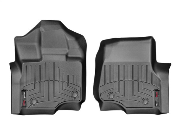 WeatherTech 2015+ Ford F-150 SuperCrew/SuperCab Front FloorLiner - Black - MSM-T-92783