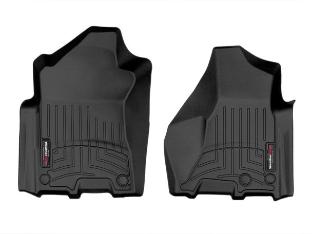 WeatherTech 19-23 Ram 4500/5500 Vinyl Front FloorLiner - Black (Crew Cab w/PTO) - MSM-T-481284
