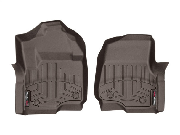 WeatherTech 2017 Ford Super Duty (Super Cab / Crew Cab) Front FloorLiners - Cocoa - MSM-T-82115
