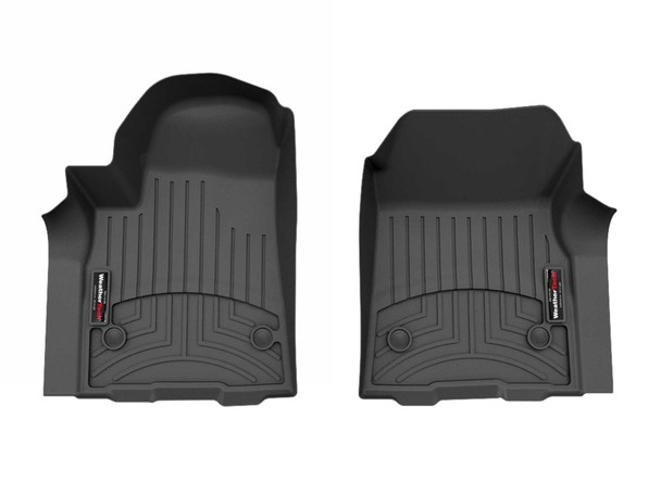 WeatherTech 2024 Chevrolet/GMC Silverado/Sierra EV w/Carpet Floor Front FloorLiner - Black - MSM-T-862313