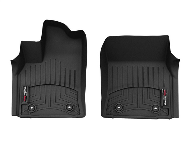 WeatherTech 22+ Toyota Tundra Front FloorLiner - Black (Crew Max - Double Cab) - MSM-T-487451