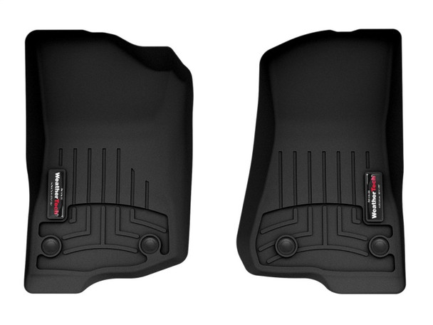 WeatherTech 2018+ Jeep Wrangler Unlimited Front FloorLiner - Black - MSM-T-168085
