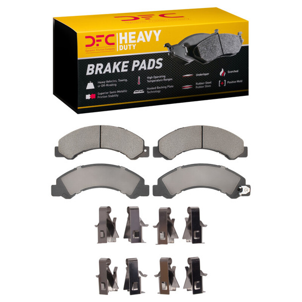 DFC 12-20 Hino 155 Fr & Rr Heavy Duty Pads and Hardware Kit - MSM-T-899229