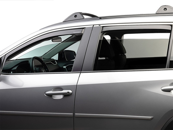 WeatherTech 19-24 Toyota RAV4 (Incl Hybrid) Front & Rear Side Window Deflectors - Dark Tint - MSM-T-701954