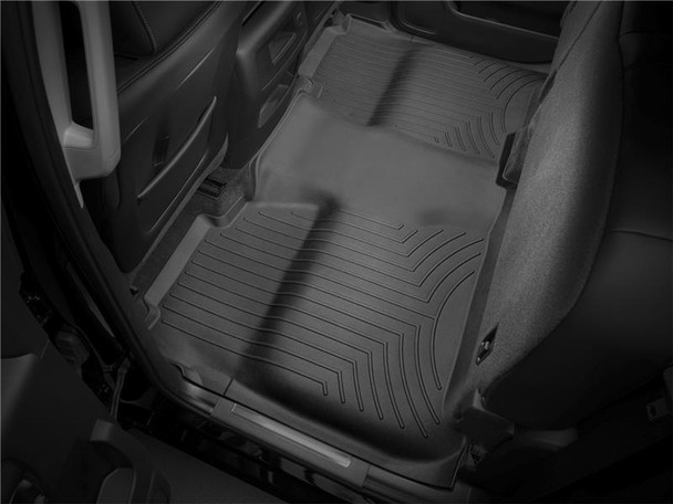 WeatherTech 14+ Chevrolet Silverado Rear FloorLiner - Black - MSM-T-4343910