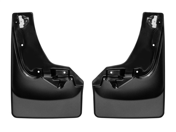 WeatherTech 2019+ Chevrolet Silverado 1500 Crew Cab No Drill MudFlaps - Black - MSM-T-190363