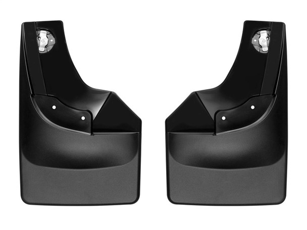 WeatherTech 2019+ Chevrolet Silverado 1500 Crew Cab No Drill MudFlaps - Black - MSM-T-190364