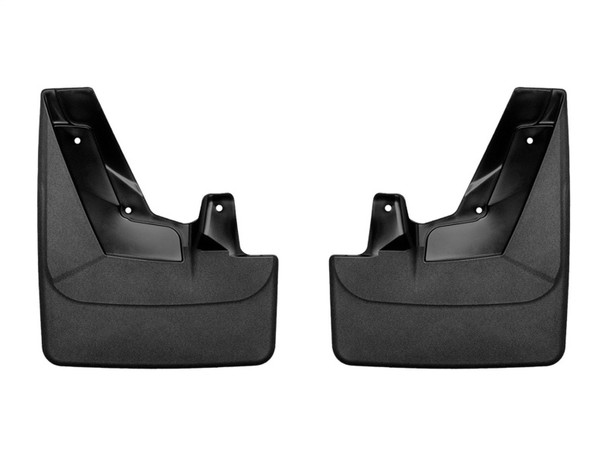 WeatherTech 2021+ Chevy Suburban(except w/Power retractable step) Front No Drill Mudflaps - Black - MSM-T-431169