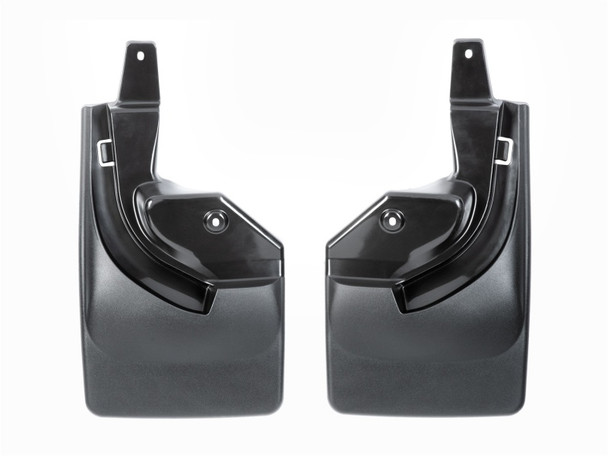 WeatherTech 2018+ Jeep Wrangler JL Rear No Drill MudFlaps - Black - MSM-T-212019