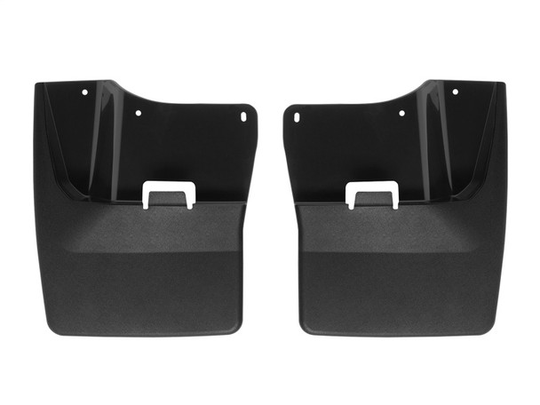 WeatherTech 20-24 GMC Sierra 2500HD/3500HD Front No Drill Mudflaps - Black - MSM-T-424241