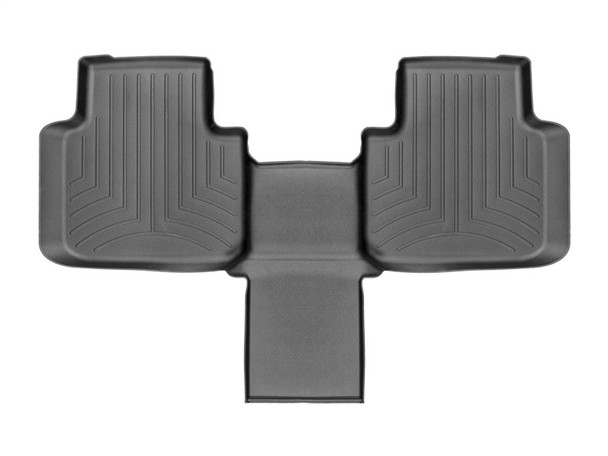 WeatherTech 2018+ Volkswagen Atlas Rear FloorLiner - Black (w/2nd Row Bucket Seats) - MSM-T-168042